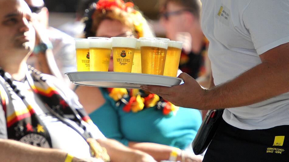 Bier während der Fußball-EM