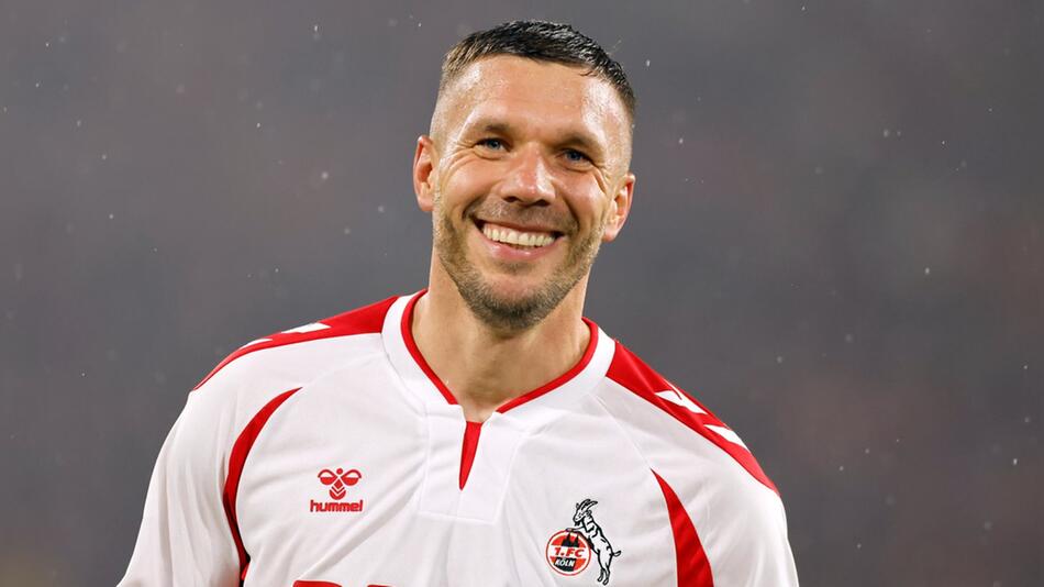 Ein letztes Mal vor vollem Haus in Köln: Lukas Podolski.