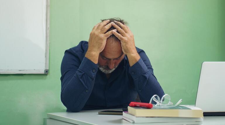 Lehrer ist verzweifelt