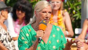 Andrea Kiewel bei einem Auftritt im "ZDF-Fernsehgarten".