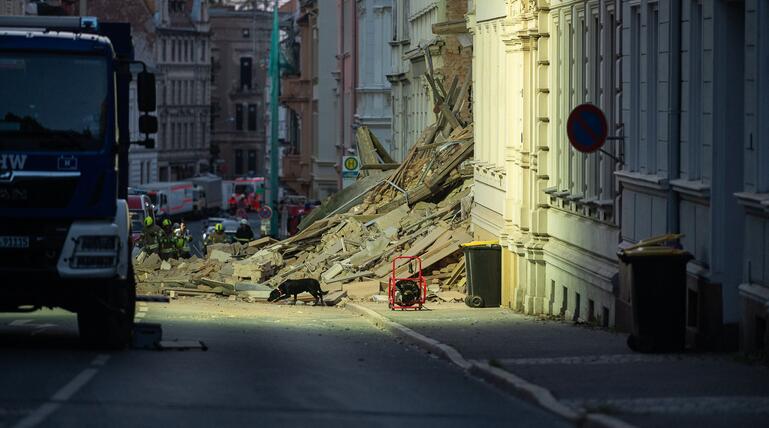 Haus in Görlitz eingestürzt