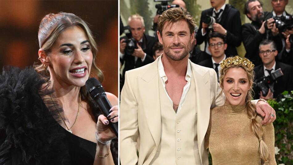 Unter anderem Sarah Engels und Chris Hemsworth, hier mit seiner Partnerin Elsa Pataky, haben ...