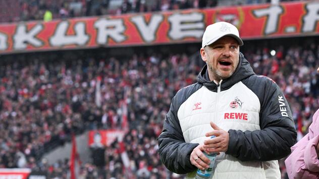 Köln-Trainer Lukas Kwasniok beim Heimspiel gegen Hoffenheim am 21.2.2026. 