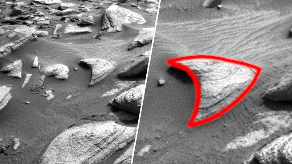 Kurios: Mars-Rover fotografiert Star-Trek-Symbol auf dem roten Planeten
