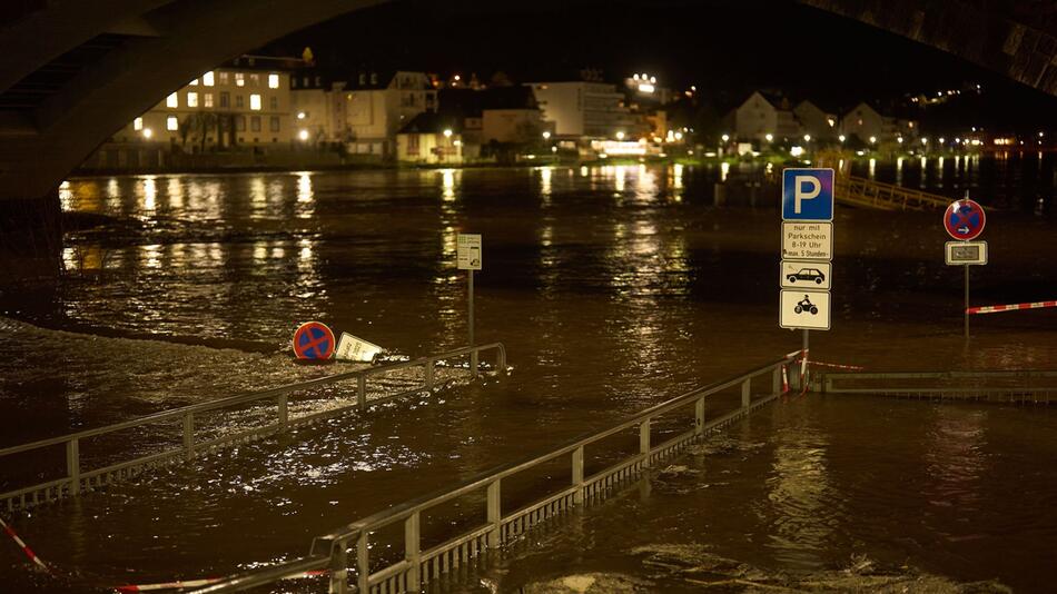 Hochwasserwarnung an der Mosel