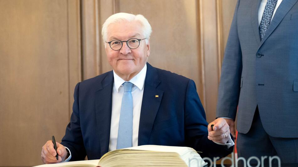 Bundespräsident Steinmeier "Ortszeit Deutschland" in Nordhorn