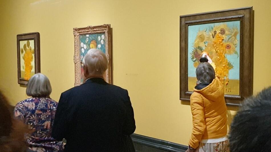 Neuer Suppenangriff auf van-Gogh-Gemälde in London