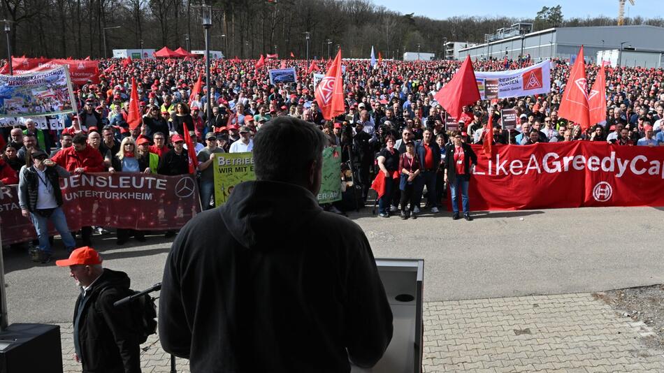 Kundgebung bei Bosch in Gerlingen