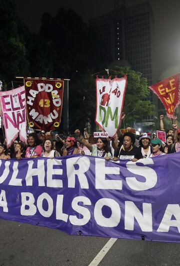 Vor der Wahl in Brasilien: Protest gegen Bolsonaro