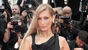Bella Hadid hier noch in Cannes, liegt derzeit wohl in einer Klinik.