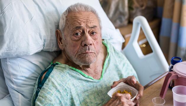 Mann Krankenhaus essen