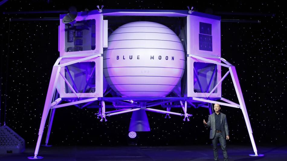 Bezos präsentiert Modell einer Mondlandefähre