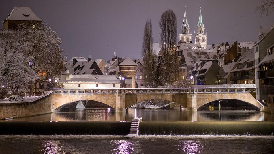 Winterwetter - Schnee in Nürnberg