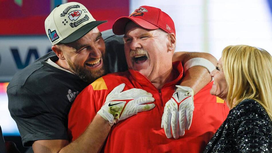 Travis Kelce und Andy Reid