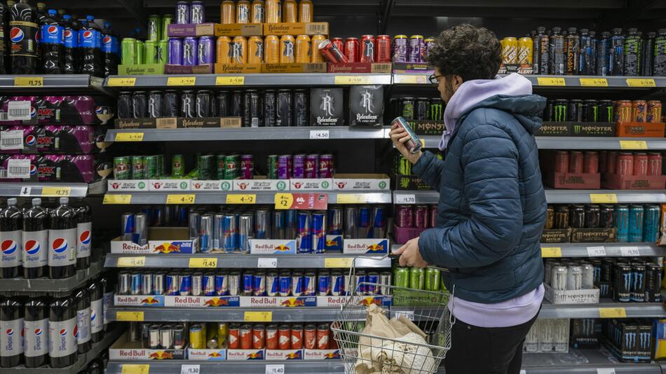 Energydrinks im Supermarkt