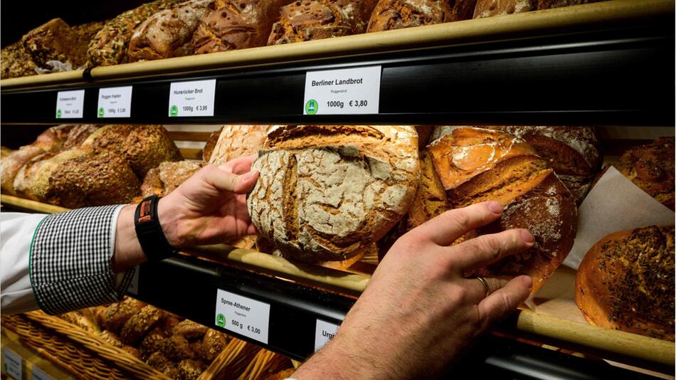 Brot in einer Bäckerei.