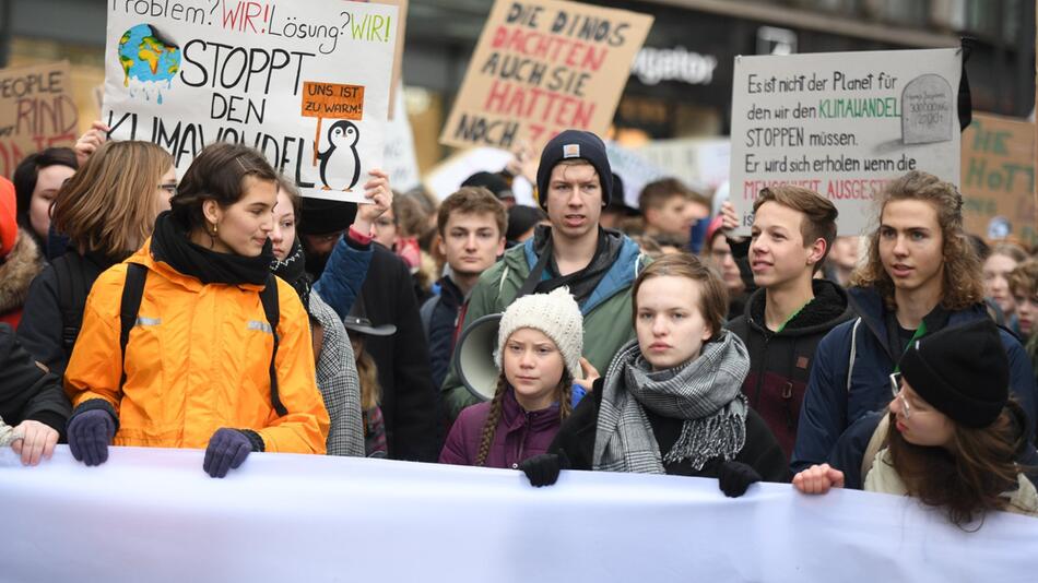 Climate activist Greta Thunberg in Hamburg