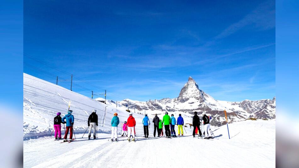 Das Matterhorn im Schweizer Kanton Wallis