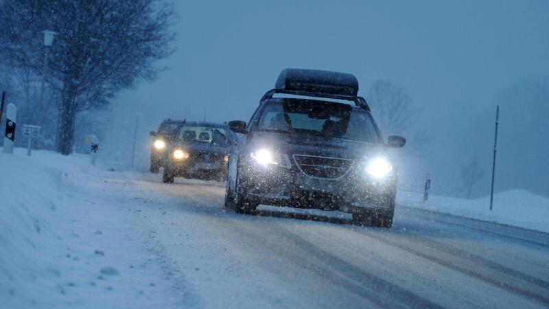 Fahrt bei Schnee