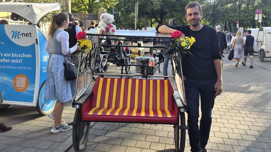 So viel verdienen Rikscha-Fahrer auf dem Oktoberfest