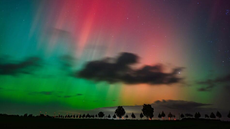 Polarlichter über Brandenburg