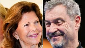 Kennen sich seit vielen Jahren: Königin Silvia von Schweden und Markus Söder.