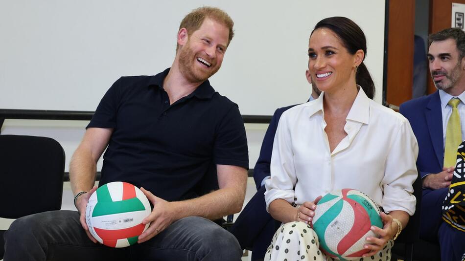 Prinz Harry und Herzogin Meghan während ihrer Kolumbien-Reise.