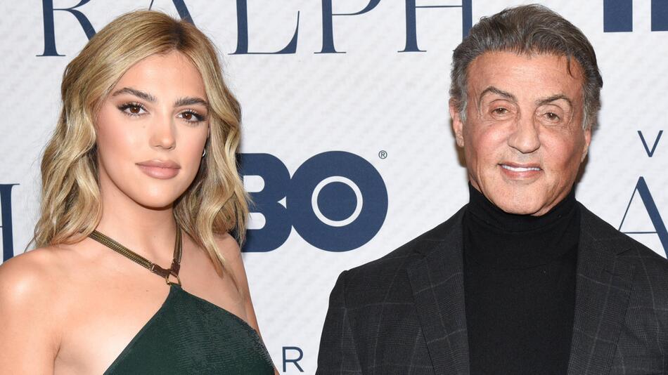 Sylvester Stallone neben seiner Tochter Sistine Stallone.