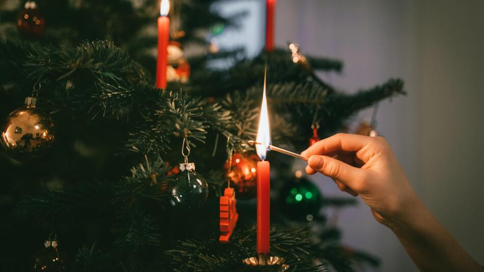 Weihnachten, Beleuchtung, Winter, Lichterkette, Kerzen, Kunstlicht