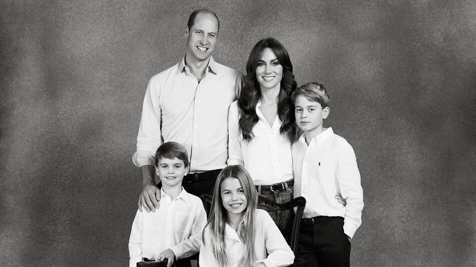 Prinz William, Herzogin Kate, Prinz George, Prinzessin Charlotte und Prinz Louis