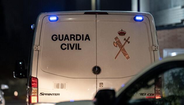 Spanische Polizeieinheit Guardia Civil - Zugunglück Spanien