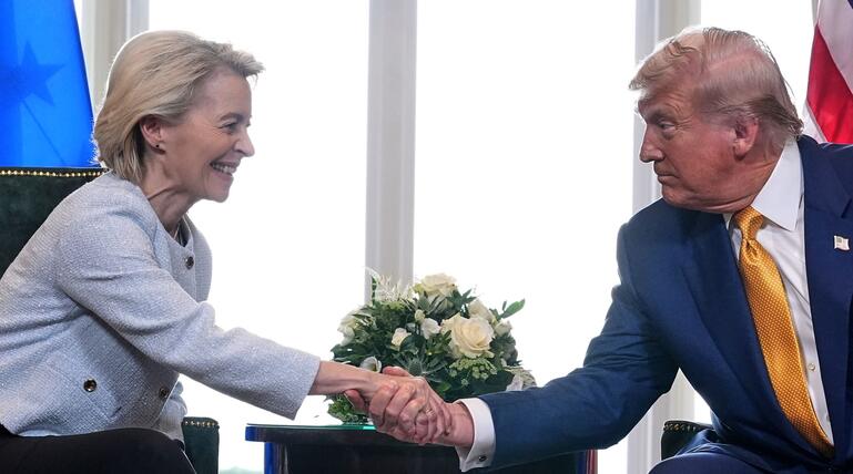 US-Präsident Trump trifft von der Leyen