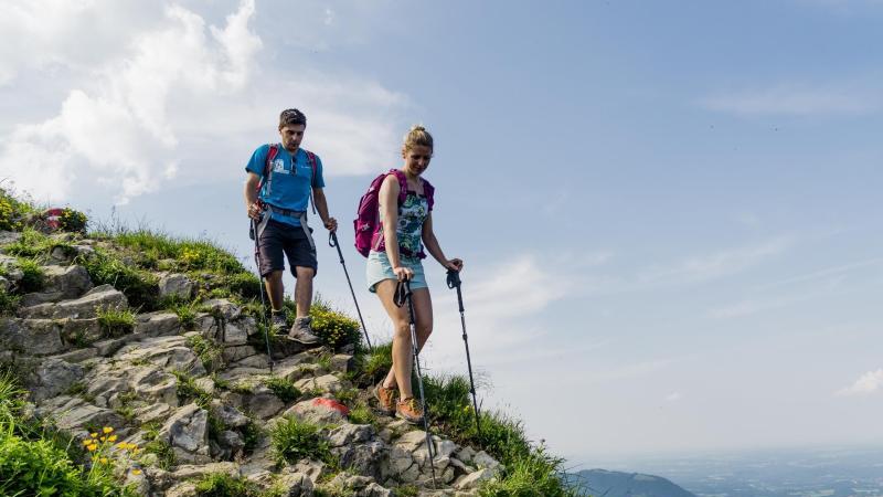 Wanderer in den Bergen