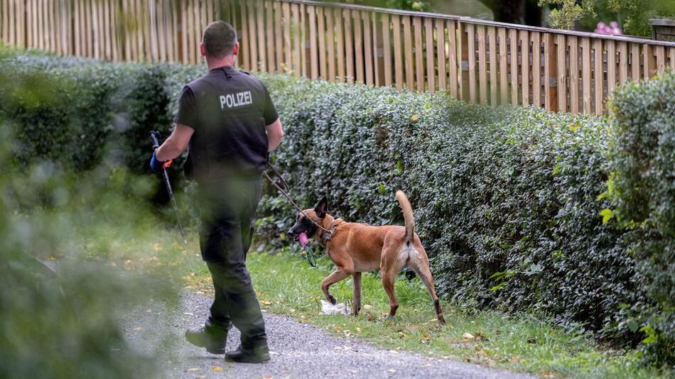 Polizei durchsucht Kleingarten