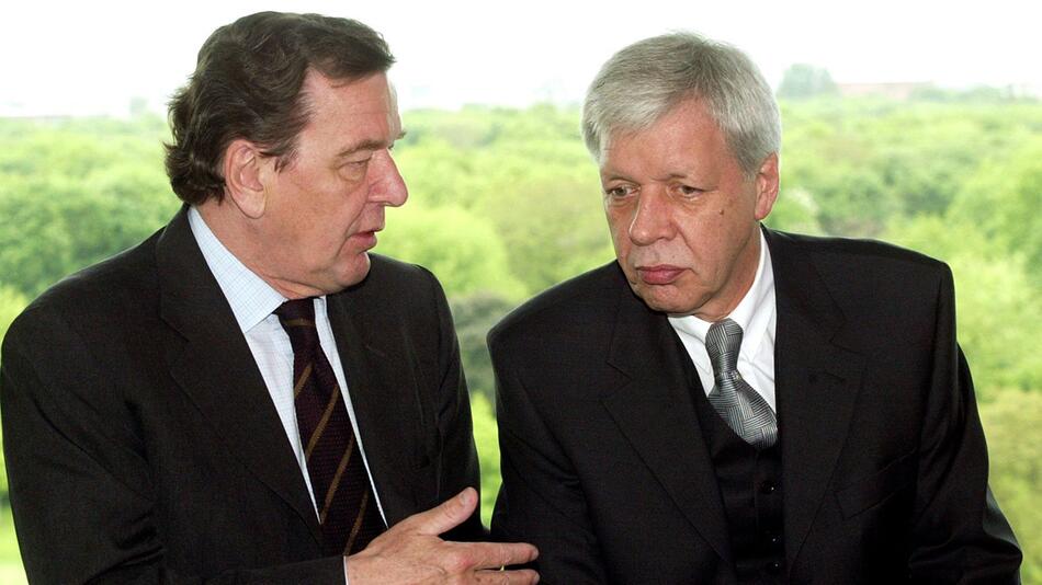 Gerhard Schröder und Werner Müller