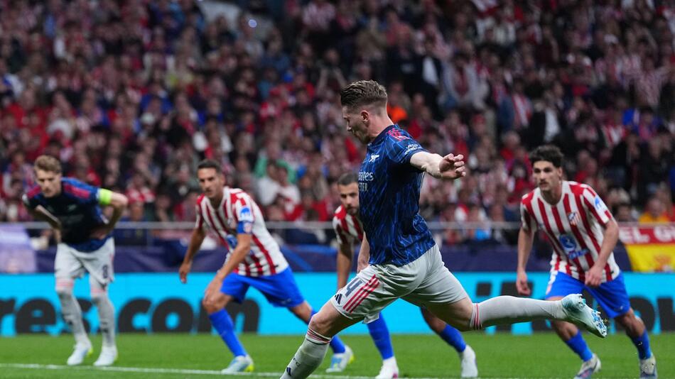 Arsenal geht per Elfmeter im Halbfinale gegen Atlético in Führung