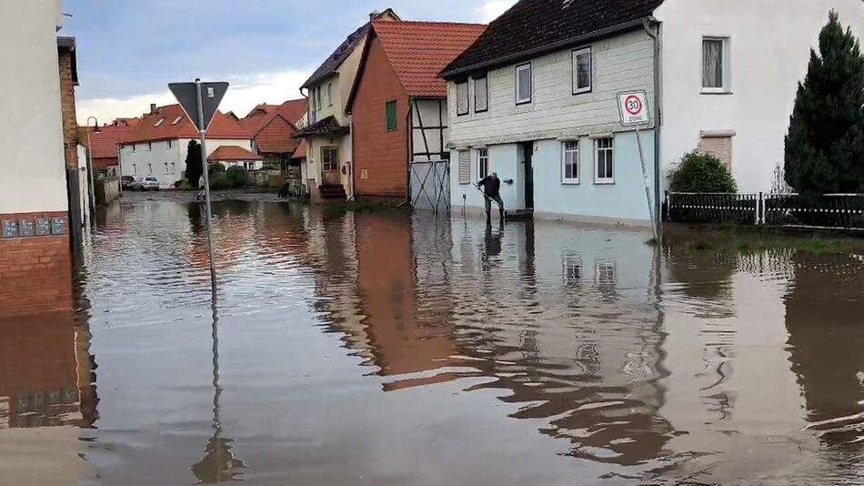 Unwetter in Sachsen-Anhalt
