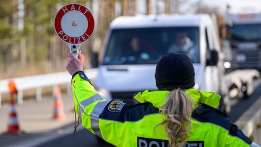 Bundespolizei an der deutsch-polnischen Grenze