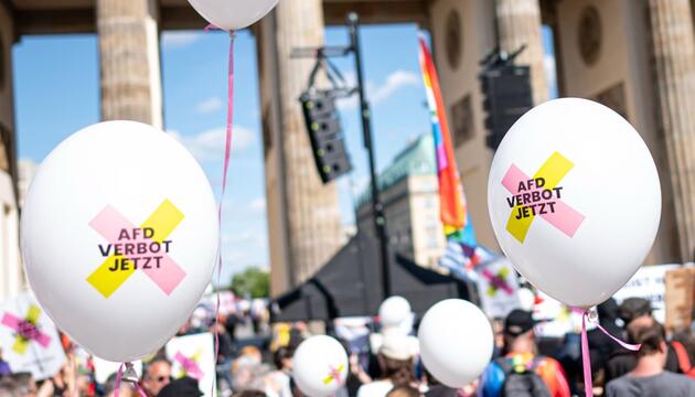 Aktionstag "Keine Ausreden mehr - AfD-Verbot jetzt!" - Berlin