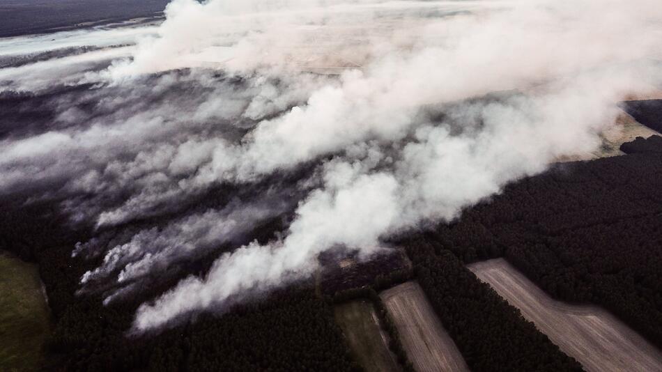 Waldbrand, Jüterbog, Brandenburg