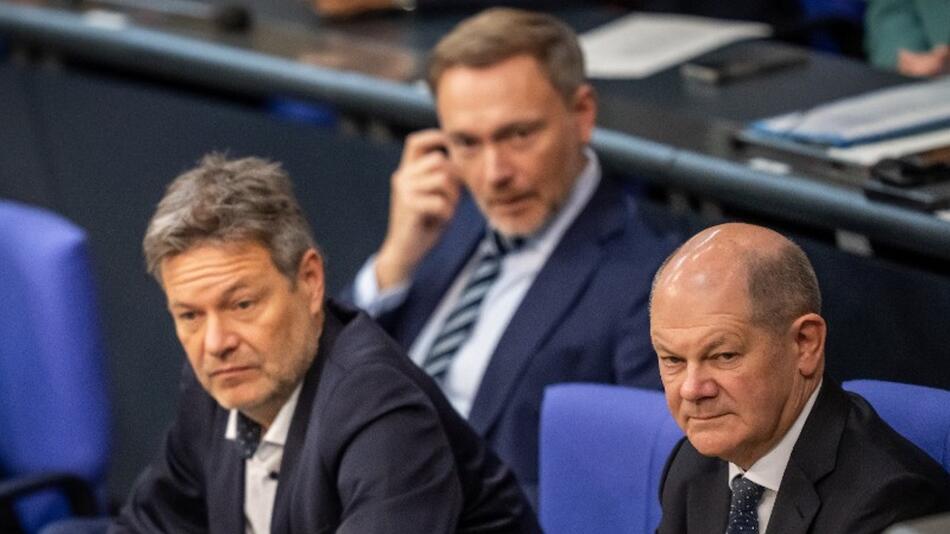 Robert Habeck, Olaf Scholz und Lindner