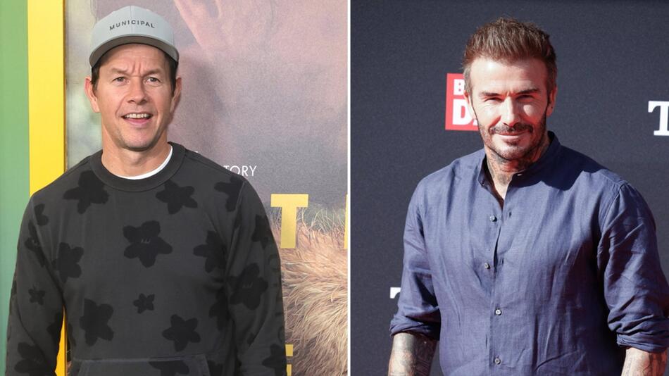 Mark Wahlberg (li.) und David Beckham haben sich noch vor dem Prozess geeinigt.