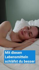 Diese Lebensmittel helfen dir beim Schlafen