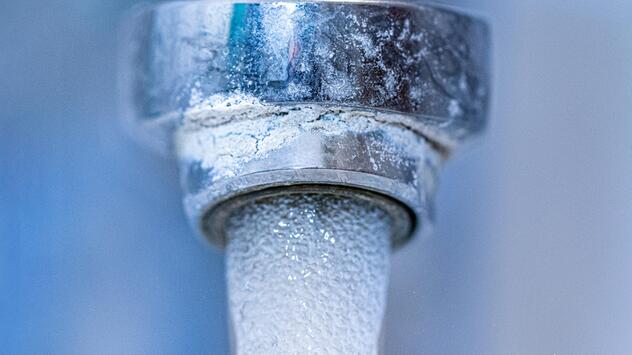 Verkalkter Wasserhahn