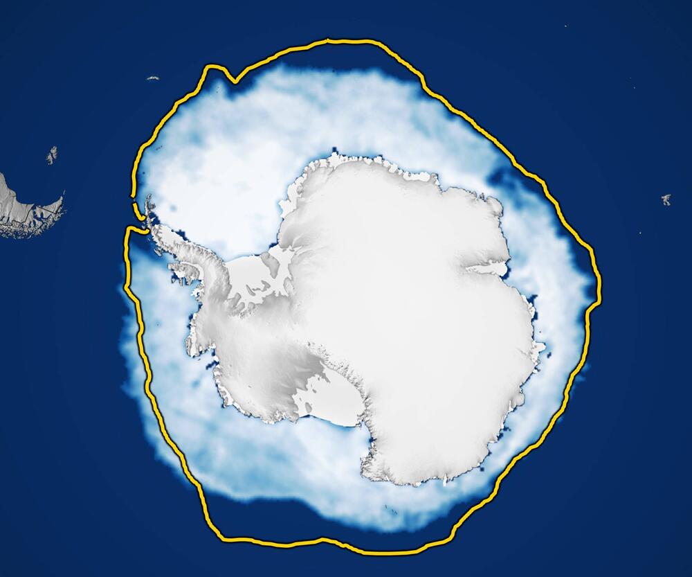 Karte der Antarktis