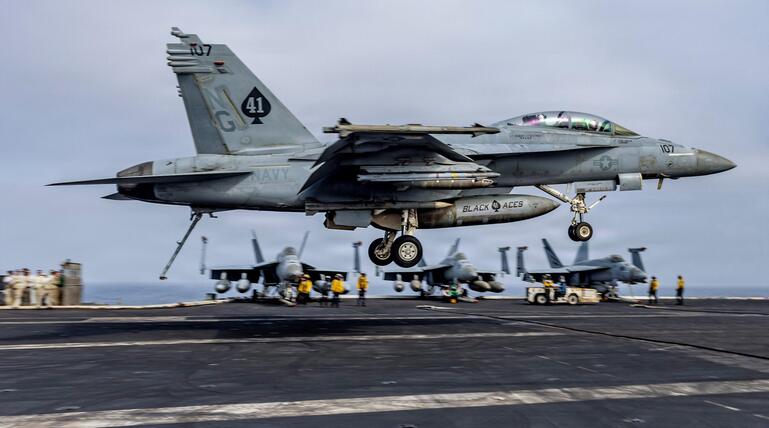 U.S. Navy F/A-18F Super Hornet fighter