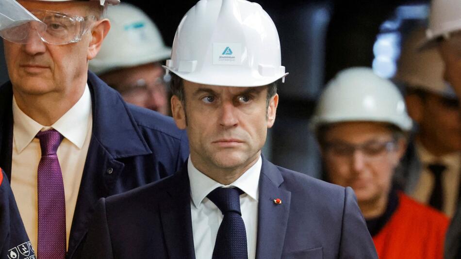 Frankreichs Präsident Macron in Dünkirchen