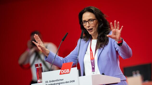 DGB-Vorsitzende Yasmin Fahimi 