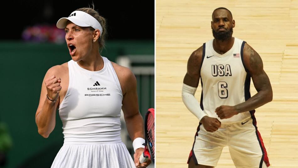 Angelique Kerber und LeBron James sind nur zwei der Sportstars bei den Olympischen Spielen 2024 ...