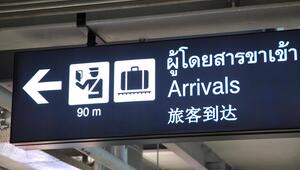 Schild am Suvarnabhumi Airport Bangkok